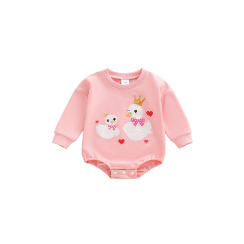 (3-6 Months, Pink) Baby Mädchen Strampler den Herbst