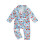 (3-6 Months, Sky Blue) Βρεφικές πιτζάμες χωρίς V λαιμόκοψη. 1