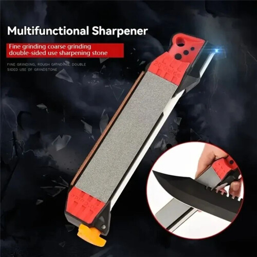 Portable Home Whetstone Multi-Function Adjustable Manual Knifes Sharpener Hand-Held Tool Grinder with Double Scrub 1