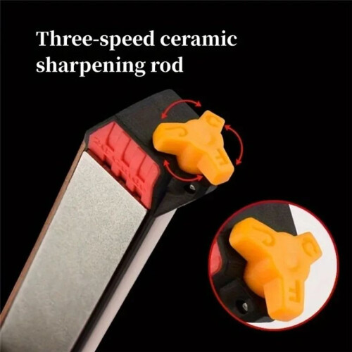 Portable Home Whetstone Multi-Function Adjustable Manual Knifes Sharpener Hand-Held Tool Grinder with Double Scrub 2