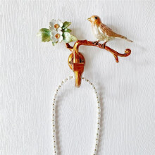 Crochet Mural Décoratif Vintage en Forme D'Oiseau pour Suspendre Vêtements, Manteaux, Serviettes, Clés, Chapeaux, Crochet Mural en Métal