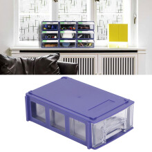 Stackable Plastic Storage Drawer Mini Organizer for Small Parts 140x90x40mm Blue