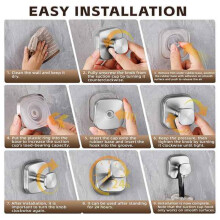 Heavy-Duty Reusable Suction Cup Hooks for Towels, Robes, Loofahs & Wreaths - No Drill Mounting Glass, Tile, 2Pack