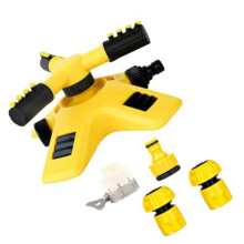 Adjustable Rotating Lawn Sprinkler with Hydraulic Rotation for Garden, Farm, and Orchard Irrigation