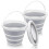 Foldable Buckets - 10L Capacity for Camping, Car Washing, Gardening, Multi-Purpose Use 2-Pack 1