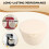 Silicone Bowl Liner for  5 Qt Stand Mixer Mess-Free Mixing & Storage Solution 6