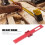 8in Aluminum Woodworking Marking Ruler, Adjustable Carpenter Scribing Tool 4