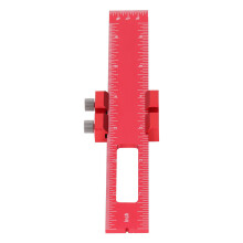 Règle de traçage pour le travail du bois 6 pouces 0-160 mm argentée