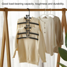Heavy Duty Space-Saving Metal Hangers with Non-Slip Foam Pads - Multi-Layer Design for Coats, Sweaters, Suits,T-Shirts