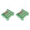 2X DB25 DIN Rail Mount Interface Module Male/Female Connector Breakout Board 1