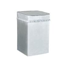 (Silver, M) Washing Machine Cover Laundry Dryer Automatic Washer Protector