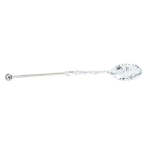 Beaded Coffee Spoon For Dessert And-Electroplated Silver
