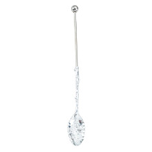 DIY Metal Beaded Spoon For Deep Bowls Easy-Electroplated Silver