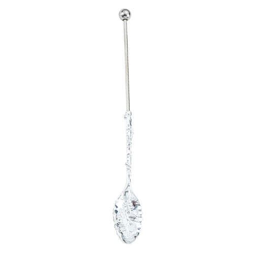 DIY Metal Beaded Spoon For Deep Bowls Easy-Electroplated Silver