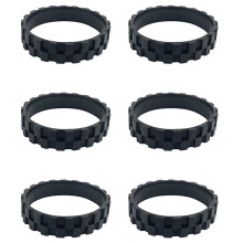 6PCS for S5/T6/T7 Accessories Walking Wheel Tire Skin Replacement Robot Vacuum Cleaner Parts