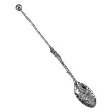 Decorative Long Handle Metal Spoon Beaded-ElectroplatingGun