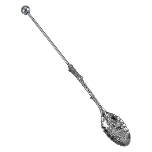 Decorative Long Handle Metal Spoon Beaded-ElectroplatingGun