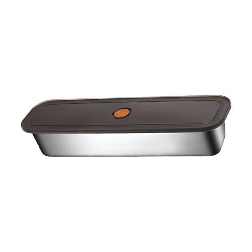 Multipurpose Steel Bacons Tray With Tight Seal-deeep model