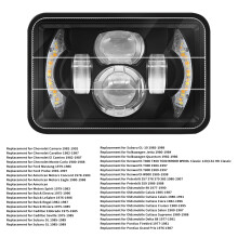 Phare LED de 5 pouces 150W 165x105x55mm 6000K/3000K