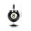 Windproof Billiard Ashtray with Lid, Decorative, 9.5cm Diameter, Black 2