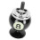 Windproof Billiard Ashtray with Lid, Decorative, 9.5cm Diameter, Black 10