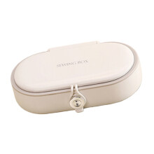 Sewing Kits,Plastic Needle and Thread Box Portable Sewing-White