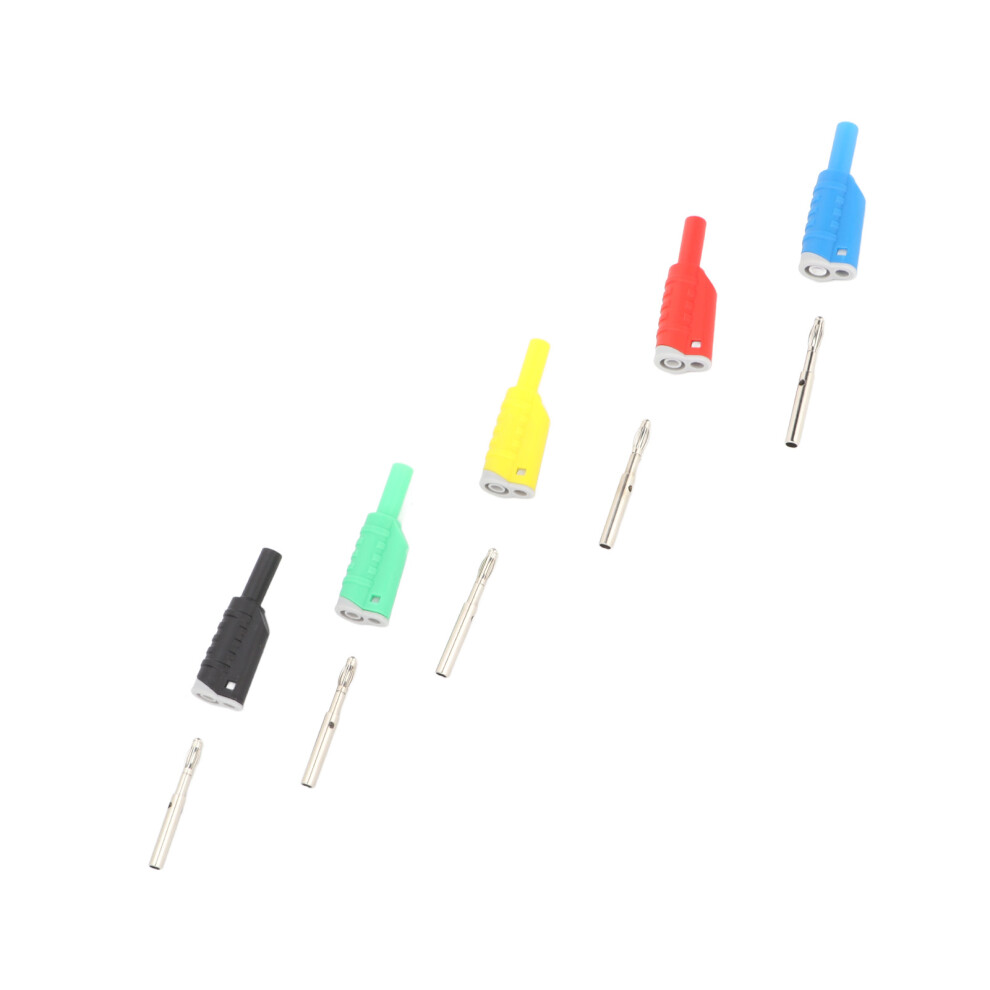 Colour Coded Stackable Banana Plugs 4mm