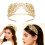 Wedding Crown Pearls Leaf Designs Comfortable Metal Headpiece 2