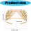 Wedding Crown Pearls Leaf Designs Comfortable Metal Headpiece 3