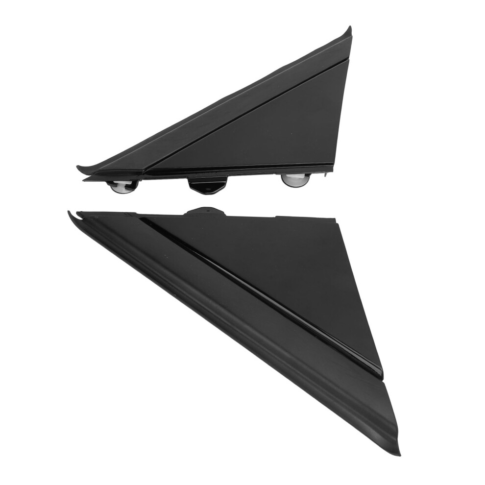 Left/Right Door Mirror Flag Cover For Fiat 500 2012-2019 Black 9321385735983