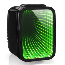 4L Mini Fridge with 7 Light Modes Portable Cooler Warmer Table Top Gaming Room