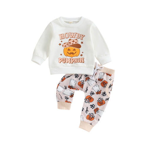 (18-24 Months, White) Σετ 2 τεμαχίων με κολοκύθα