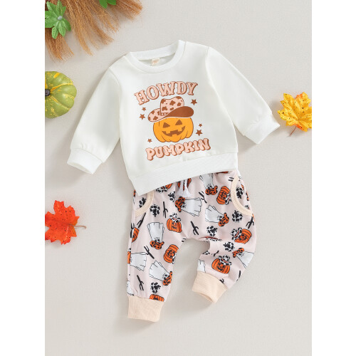 (18-24 Months, White) Σετ 2 τεμαχίων με κολοκύθα 2