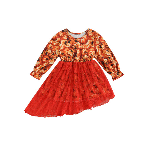 (12-18 Months, Red) Φόρεμα Α γραμμής τούλινο patchwork