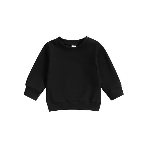 (18-24 Months, Black) Φούτερ νήπια αγόρια φθινοπωρινές μπλούζες