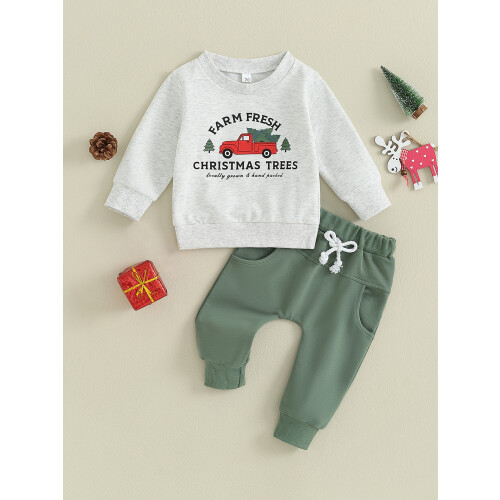 (12-18 Months, Grey) 2dílná vánoční sada pro batolata 1