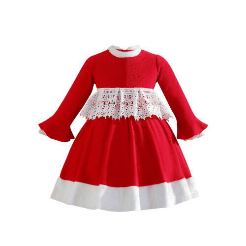 (2-3 Years, Red) Vestido rojo de e invierno.