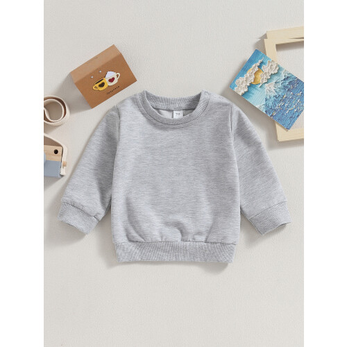 (2-3 Years, Gray) Φούτερ νήπια αγόρια φθινοπωρινές μπλούζες 1