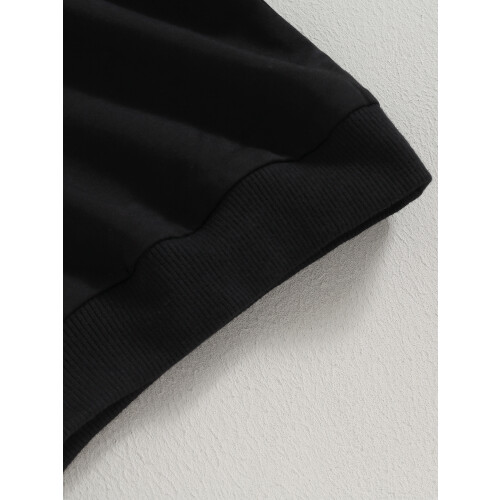 (6-12 Months, Black) Φούτερ νήπια αγόρια φθινοπωρινές μπλούζες 2