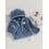 (18-24 Months, Light Blue) Χειμερινό παλτό 3D φλις κουκούλα 3