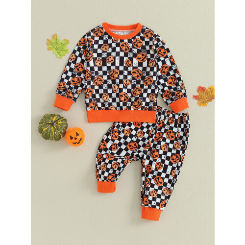 (2-3 Years, Orange) Νηπιακά ρούχα Halloween, 2 τεμάχια. 1