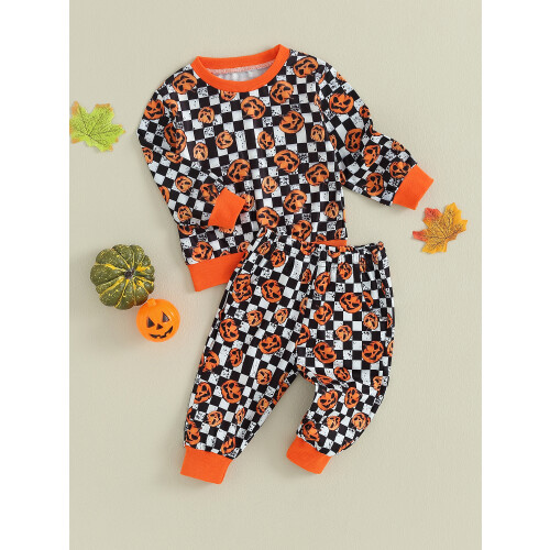 (2-3 Years, Orange) Νηπιακά ρούχα Halloween, 2 τεμάχια. 2