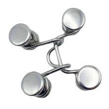 Alloy Removable Nail-Free Adjustable Slimming Pant Waist Tightener Silver
