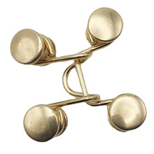 Removable Nail-Free Alloy Golden Plane Pant Waist Tightener Adjustable Small