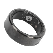 Anello intelligente nero IP68, taglia 8, diametro interno 18,1 mm, 18 mAh