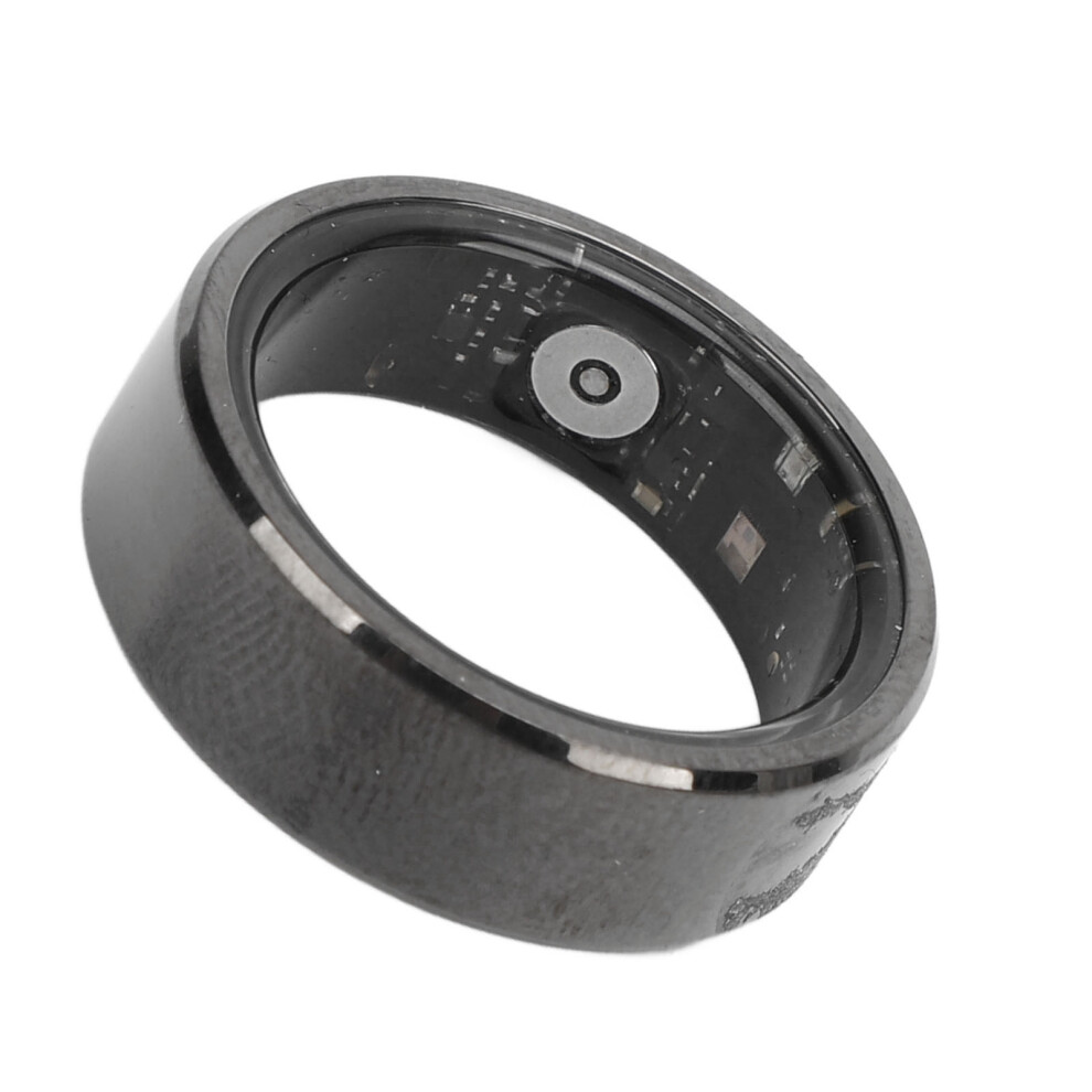 Smart Ring Health Tracker Ip68 Waterproof Bluetooth Lightweight, Size 8 Black 4621385738140