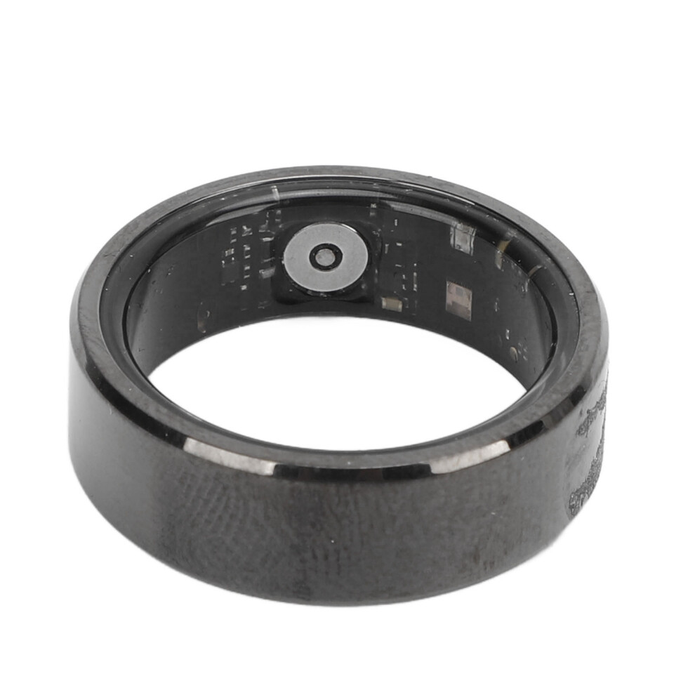 Smart Ring Health Tracker Ip68 Waterproof Bluetooth Lightweight Size 9 Black 4661385738191
