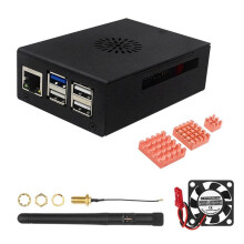 Orange Pi 5 Pro Gabinete de Metal Ventilador de Resfriamento Dissipador de Calor de Cobre Gabinete de Resfriamento Ativo e Passivo