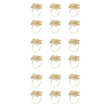 18Pack Napkin Rings, Gold Napkin Rings Buckles for Table Decorations, Wedding, Dinner,Party, DIY Decoration,Gold