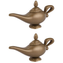2X Plastica Cosplay Magic Halloween Natale Panto Arabo per Genie Lampada Fancy Dress Prop per I Bambini Decorazioni per la Casa